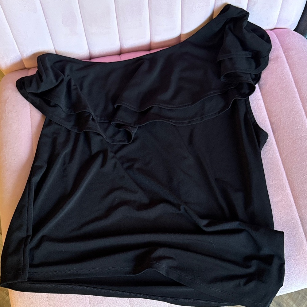 H&M Black Textured Top